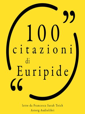 cover image of 100 citazioni di Euripide
